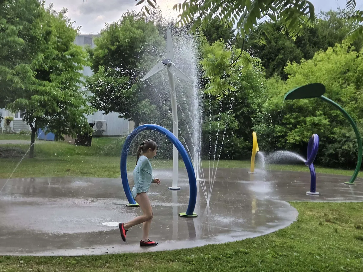 Jeux d'eau au Témiscouata