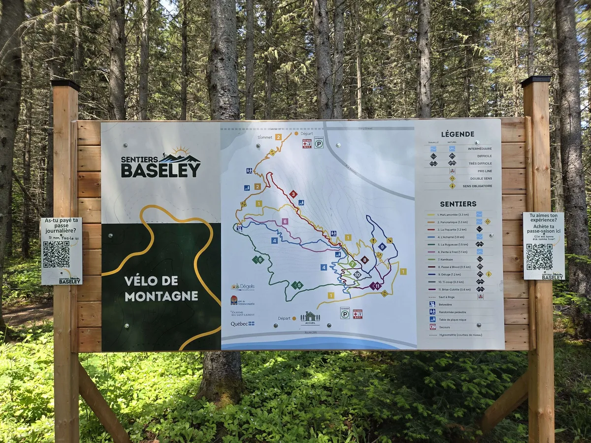 Pistes de vélo de montagne au Témiscouata
